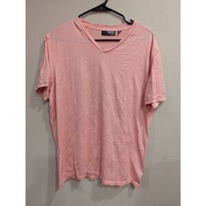 Women's Murano liquid luxury slim fit coral v neck tshirt size XL